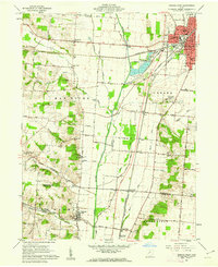 1961 Map of Urbana West, Champaign County, OH — High-Res | Pastmaps